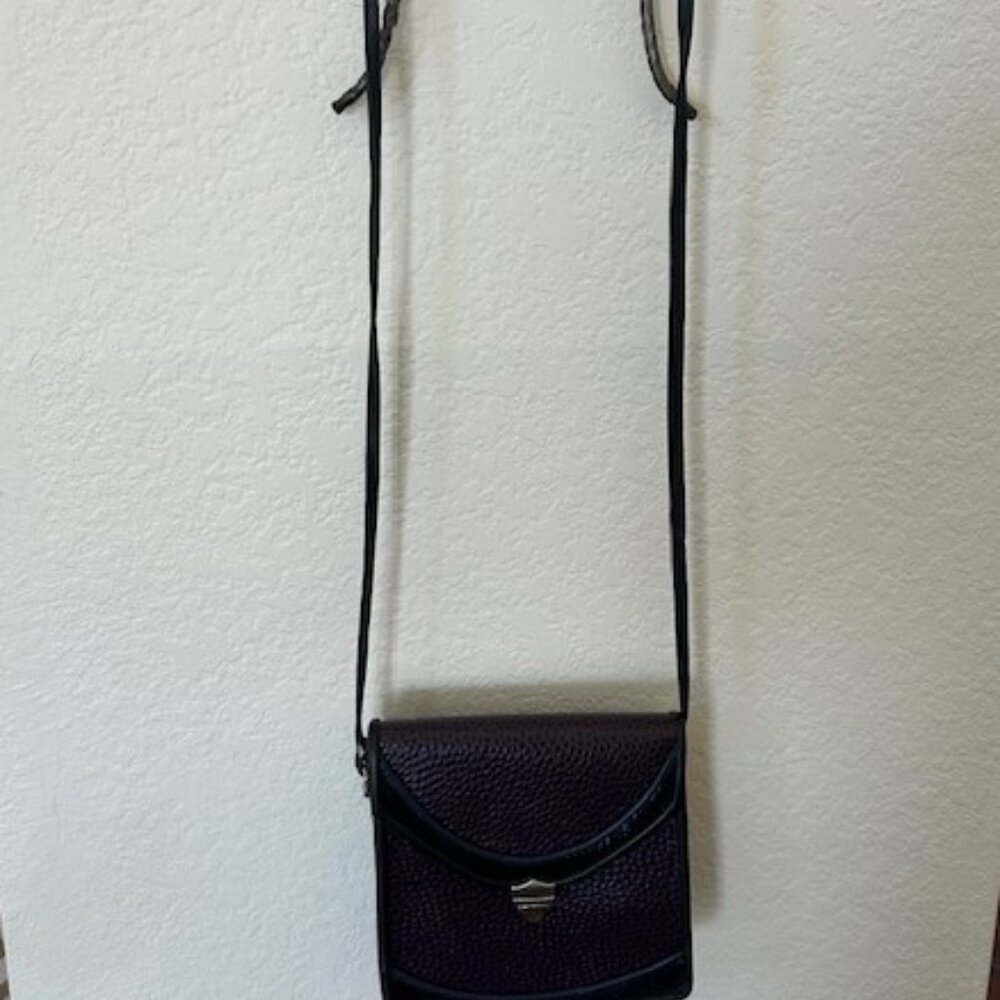 ROCHE LEATHER COMPANY Aubergine Purple Berkeley BAG - Picture 13 of 13